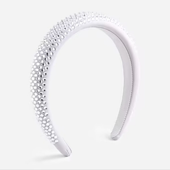 NEW J. Crew Rhinestone Studded Headband Bridal Tiara Wedding Feminine Hair - Picture 3 of 4